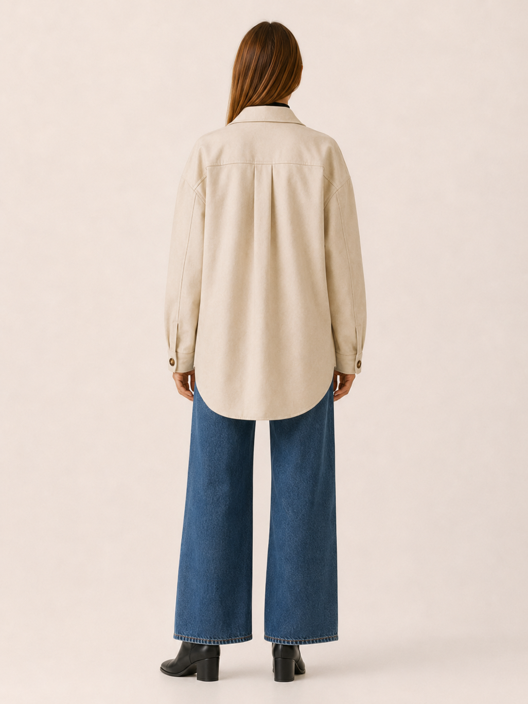Runa | Shirt Jacket with Button Front and Chest Pockets