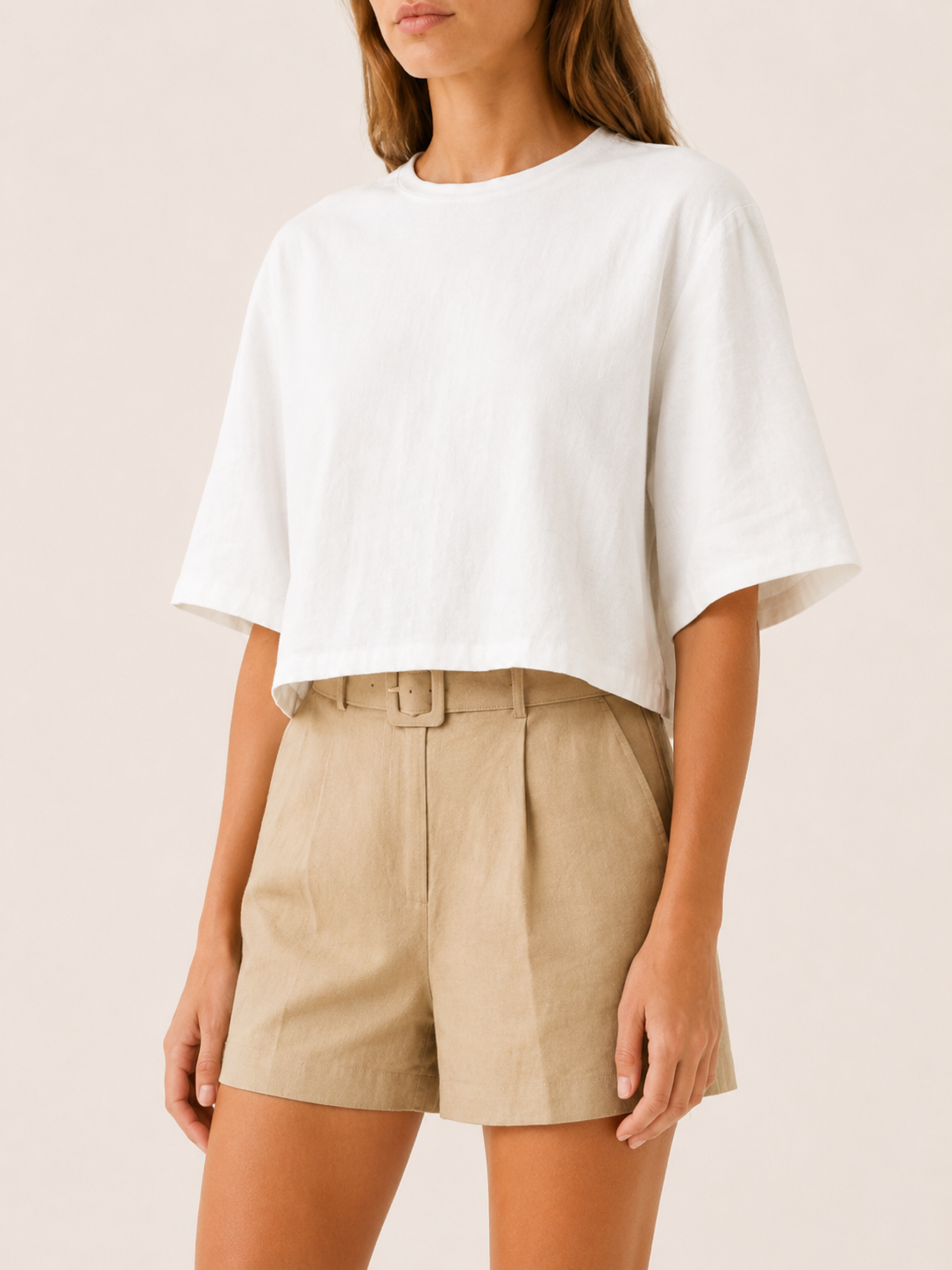 Rylissa | Linen-Blend Top with Back Buttons