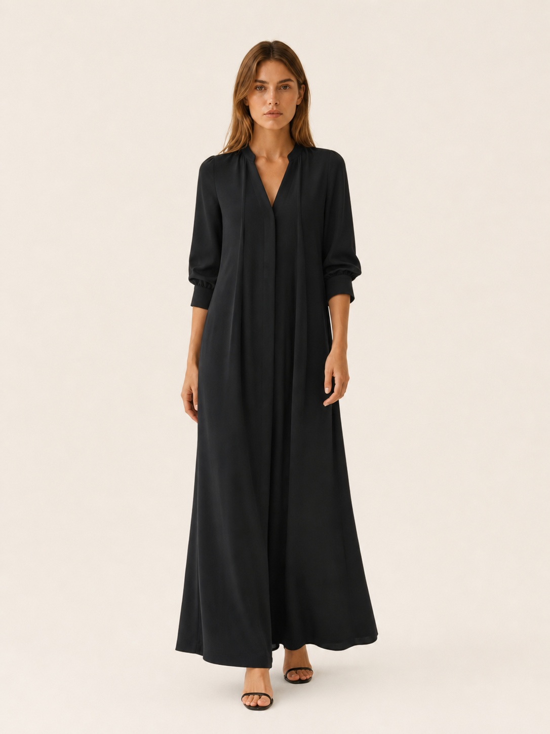 Sorella | Loose Fit Maxi Dress with Long Sleeves