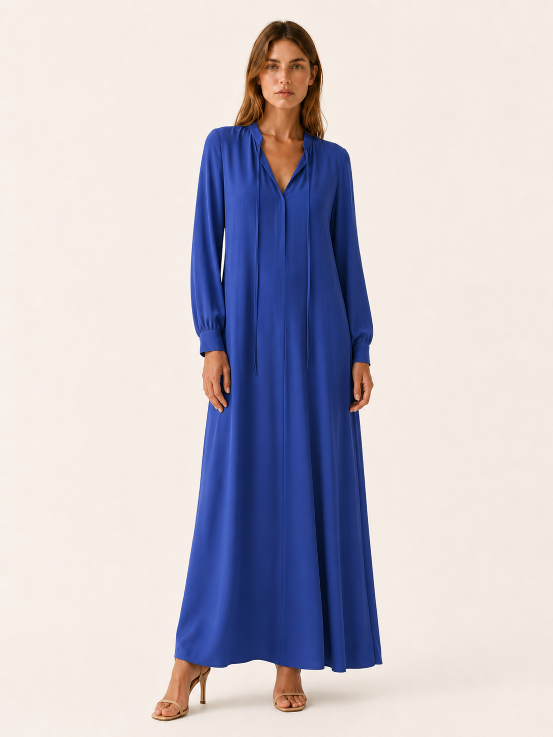 Sorella | Loose Fit Maxi Dress with Long Sleeves