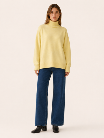 Talyssa | Roll Neck Jumper with Relaxed Fit and Long Sleeves