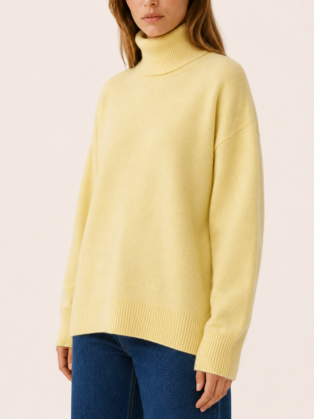 Talyssa | Roll Neck Jumper with Relaxed Fit and Long Sleeves