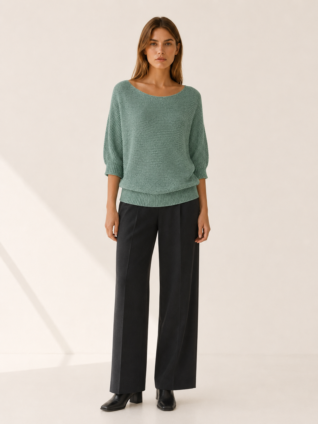 Tamsin | Women's Wide Neck Knitted Jumper