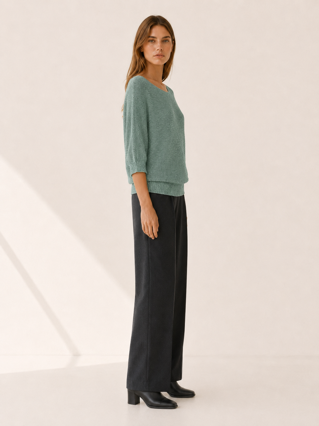 Tamsin | Women's Wide Neck Knitted Jumper