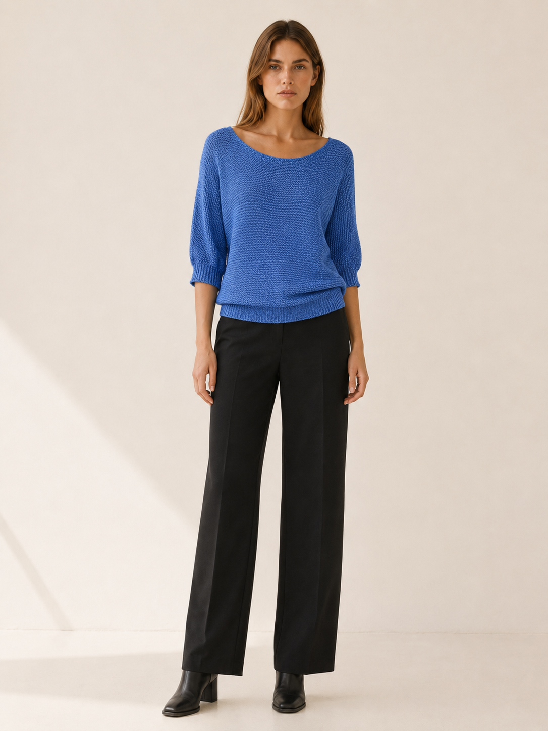 Tamsin | Women's Wide Neck Knitted Jumper