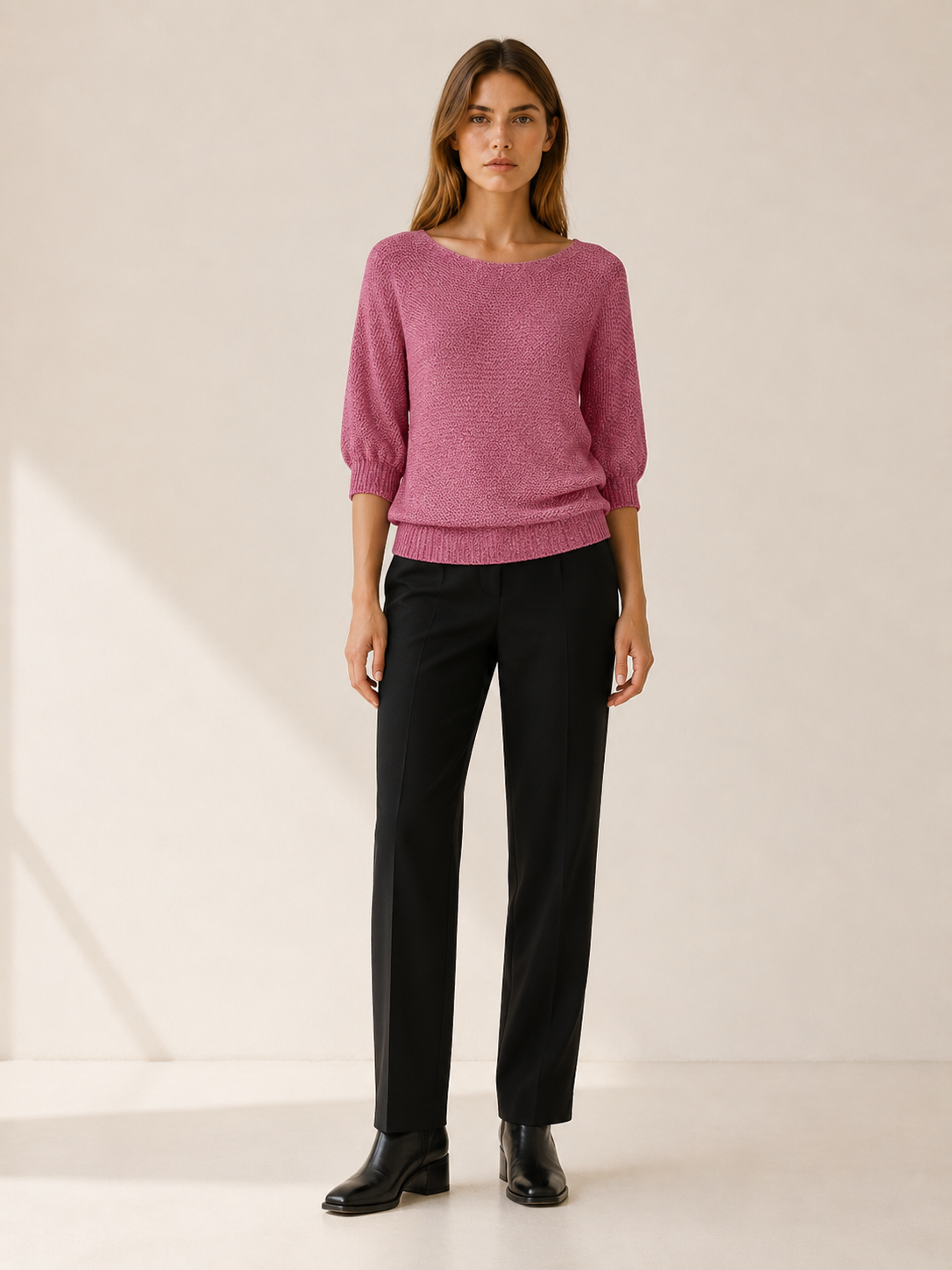 Tamsin | Women's Wide Neck Knitted Jumper