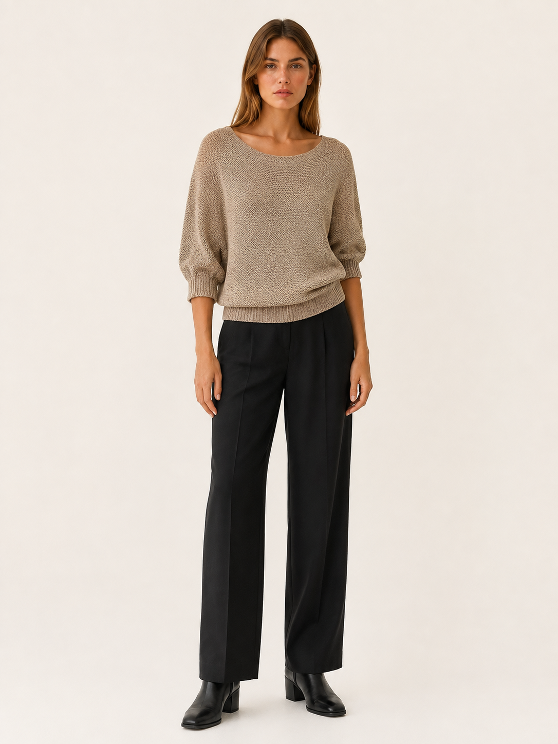 Tamsin | Women's Wide Neck Knitted Jumper