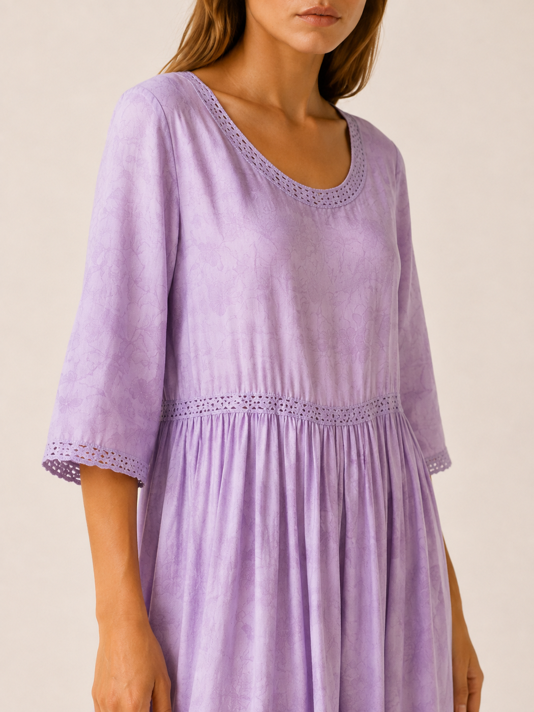 Theda | Chiffon Midi Dress with Asymmetric Hem Boho Summer Dress