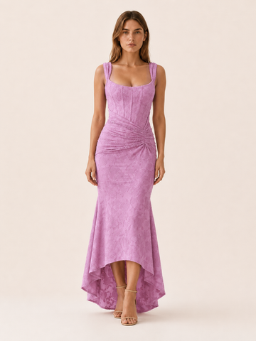 Vaila | Corset Maxi Dress with Ruched Waist and Mermaid Hem