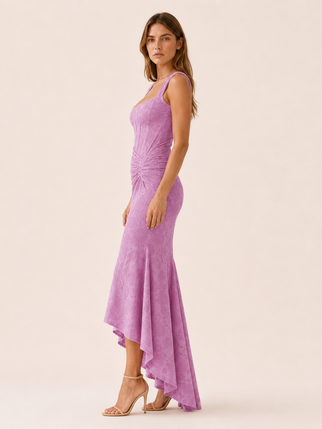 Vaila | Corset Maxi Dress with Ruched Waist and Mermaid Hem