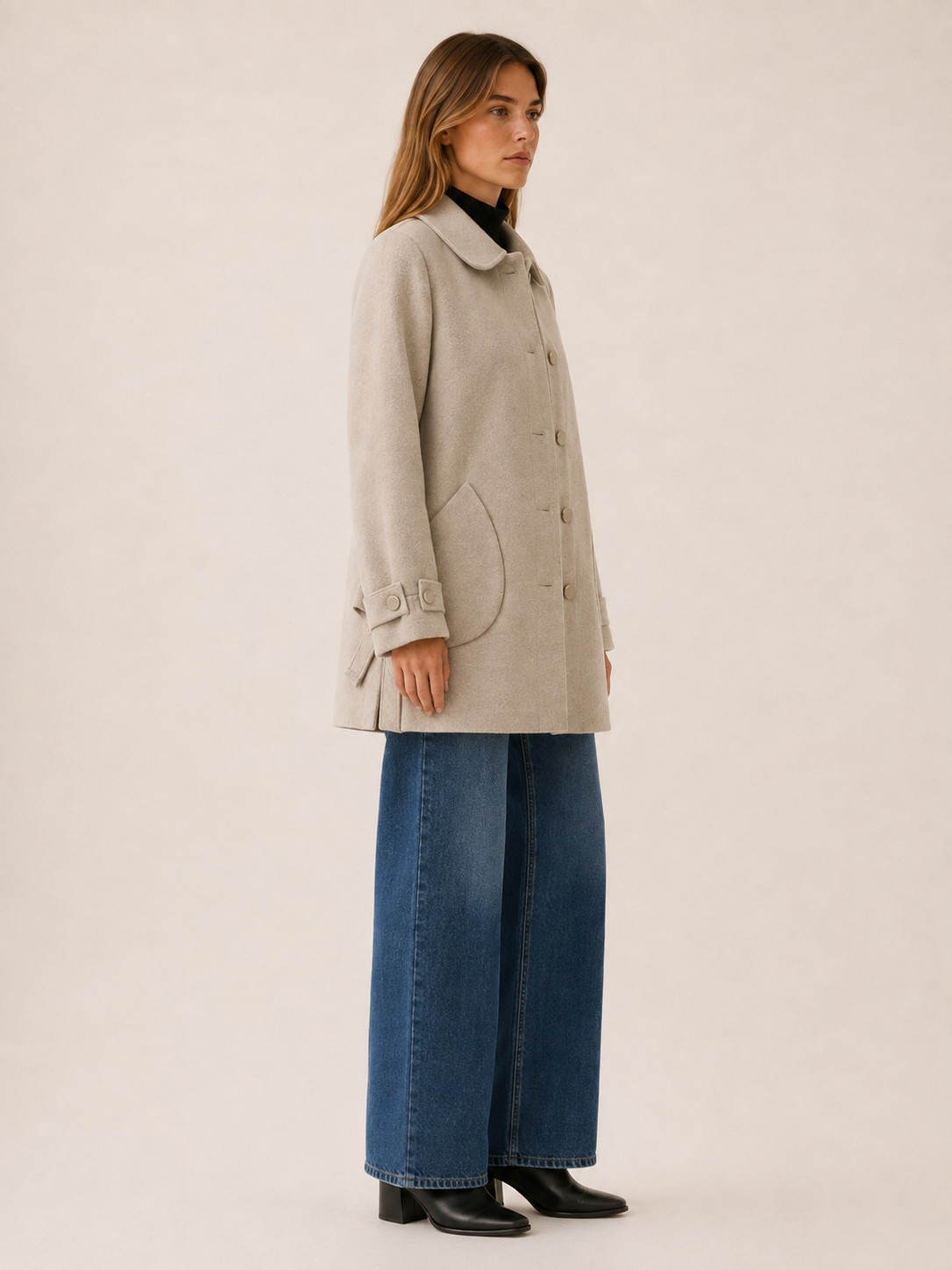 Vessalyn | Women's Button Front Longline Coat