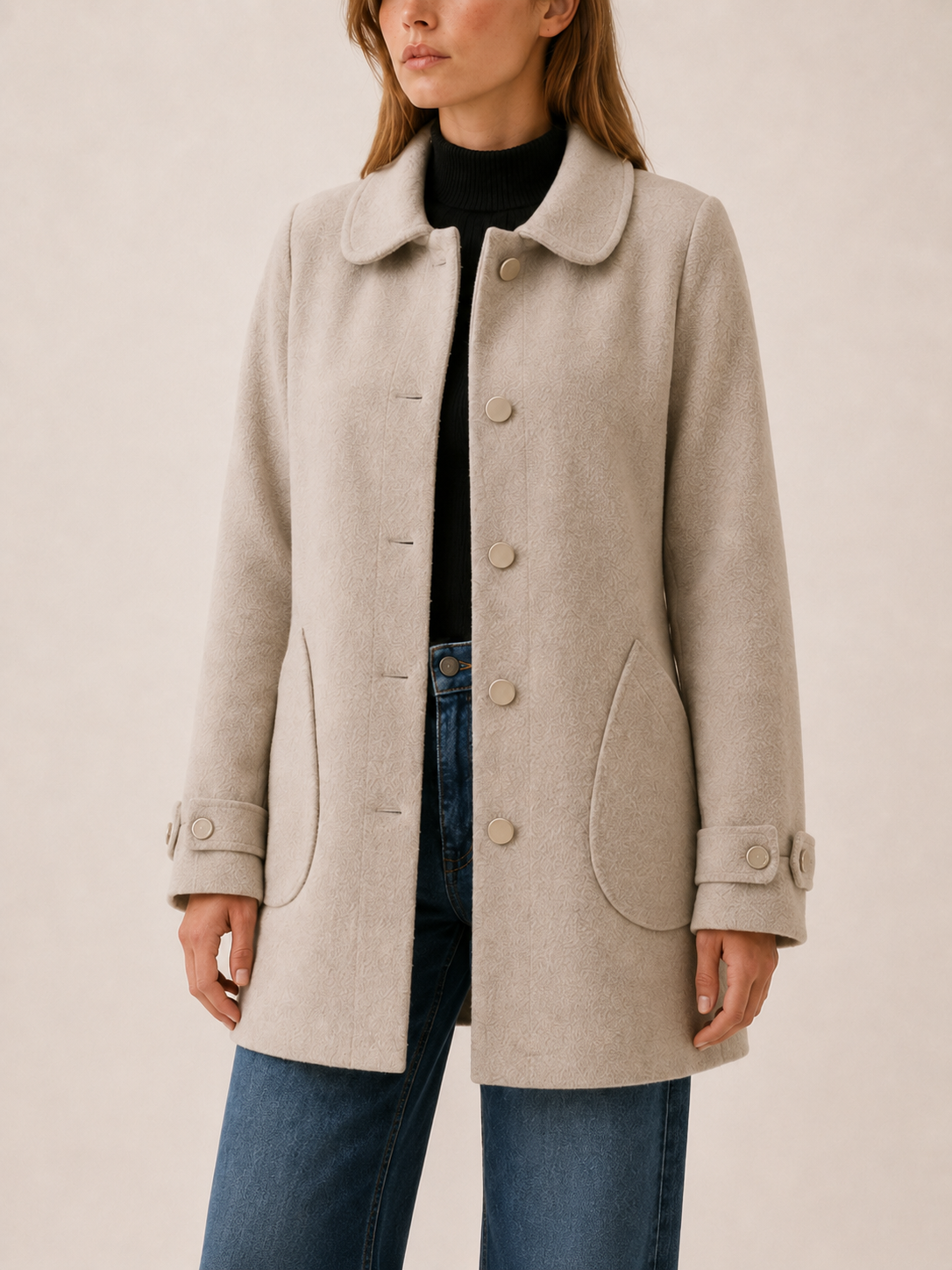 Vessalyn | Women's Button Front Longline Coat