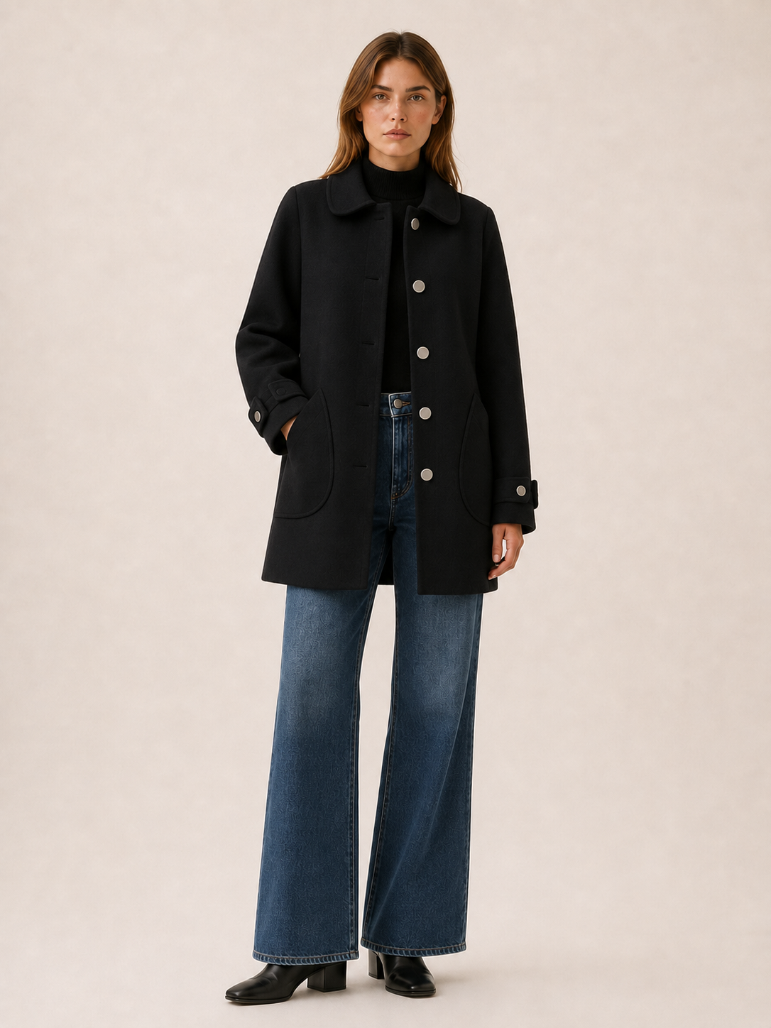 Vessalyn | Women's Button Front Longline Coat