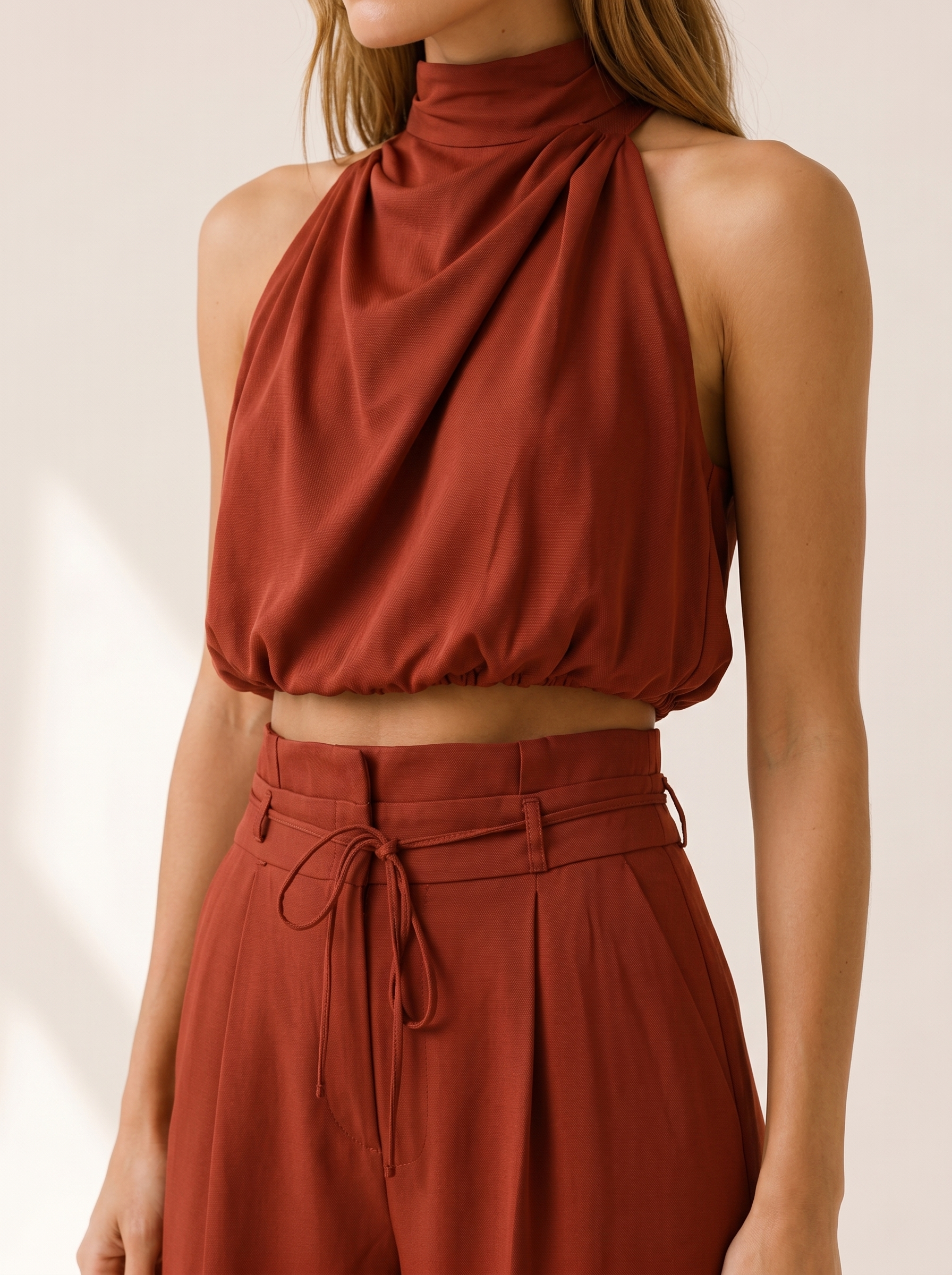 Vianne | Wide Leg Pants Set with Sleeveless Top
