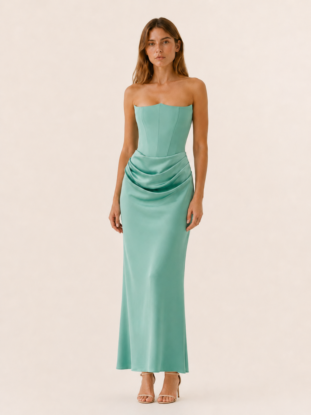xanthe maxi dress Xanthe Lace-Trimmed Maxi Dress LITA SOFT BLUE