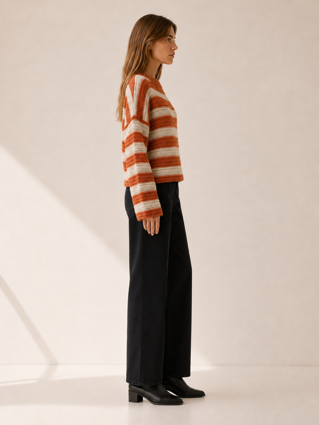 Zephyra | Striped Jumper with Oversized Fit and Wide Sleeves