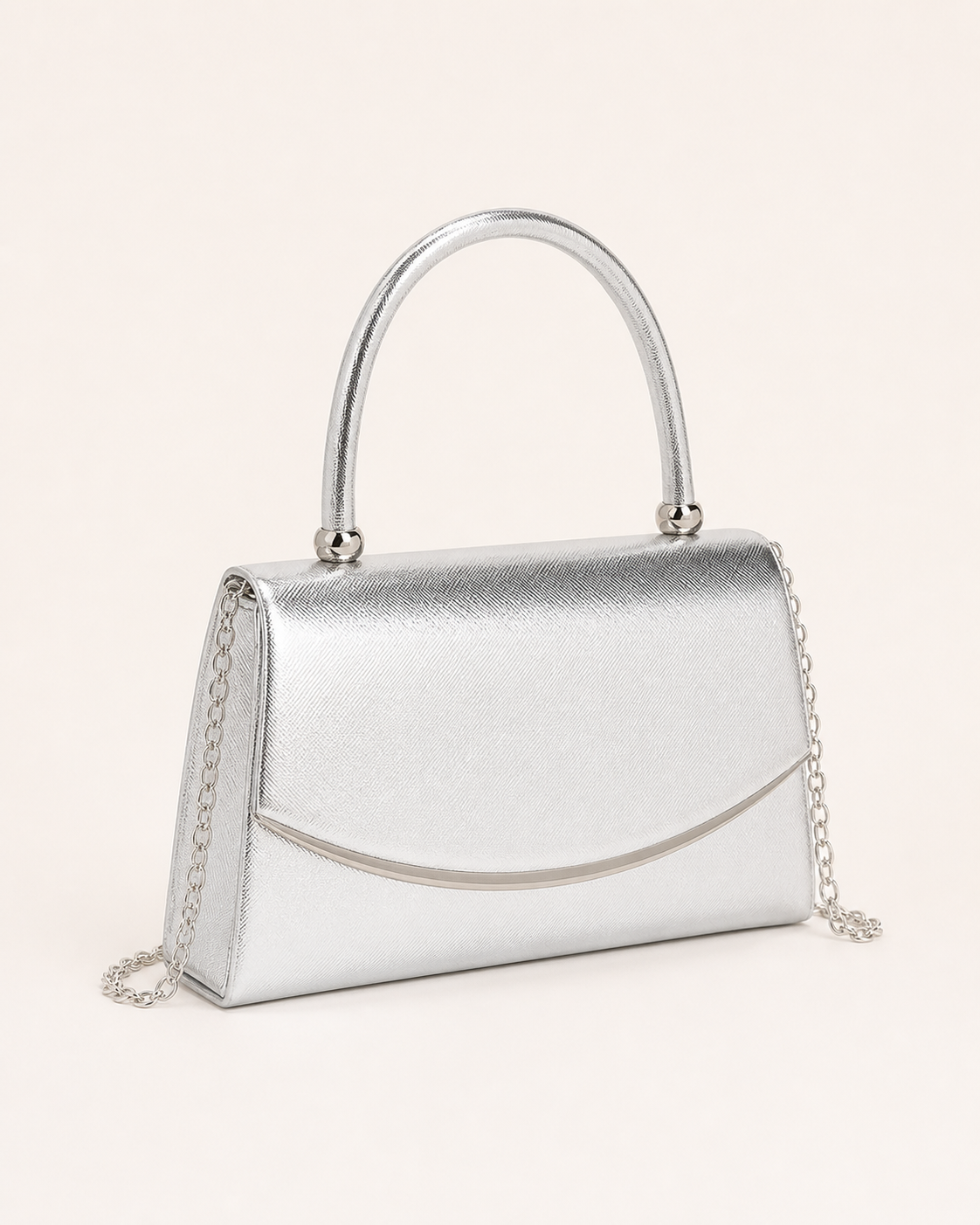 Zirel | Clutch Bag with Structured Top Handle