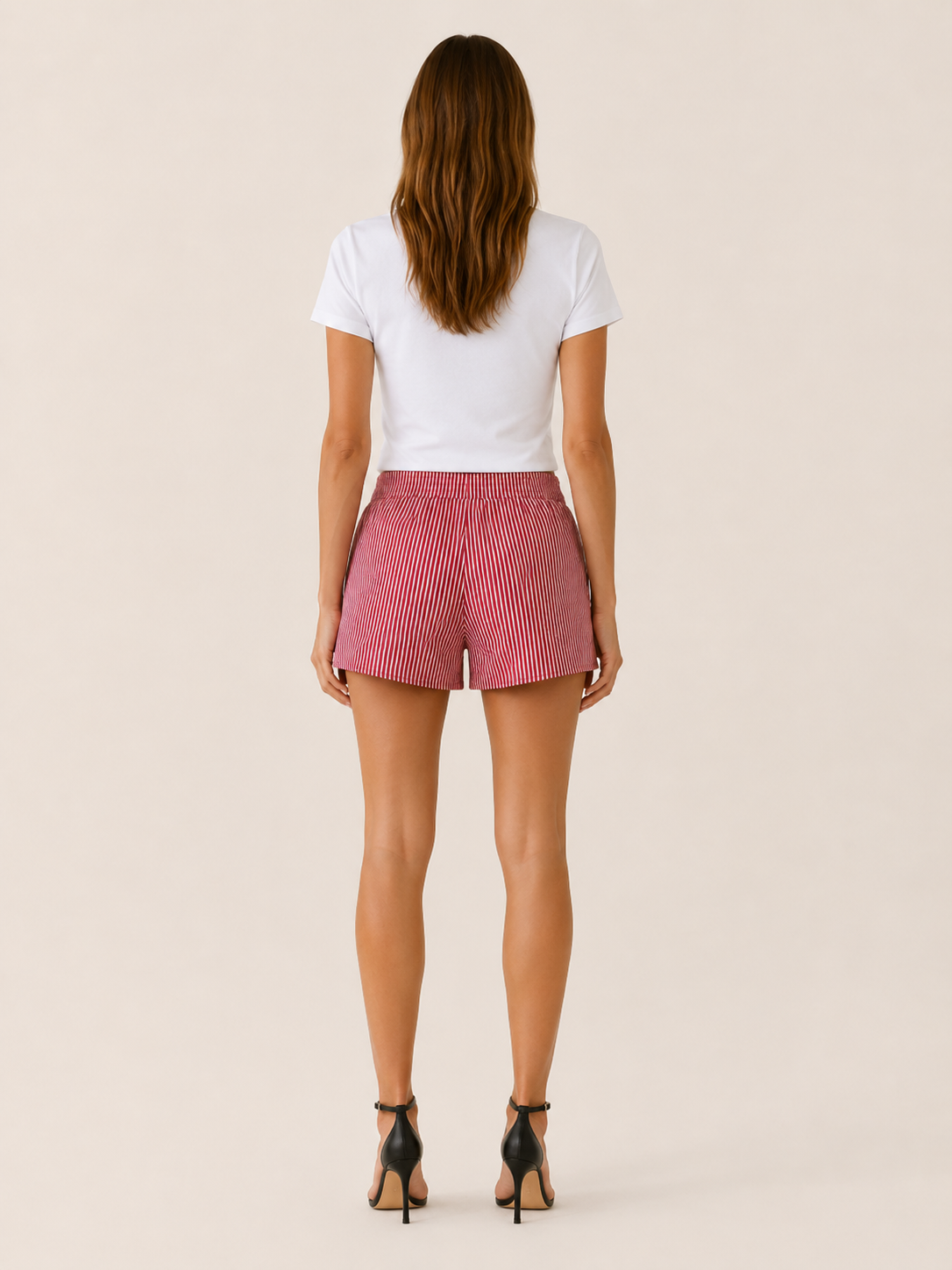 Zola | Striped Boxer Shorts with Elastic Waist Summer Shorts
