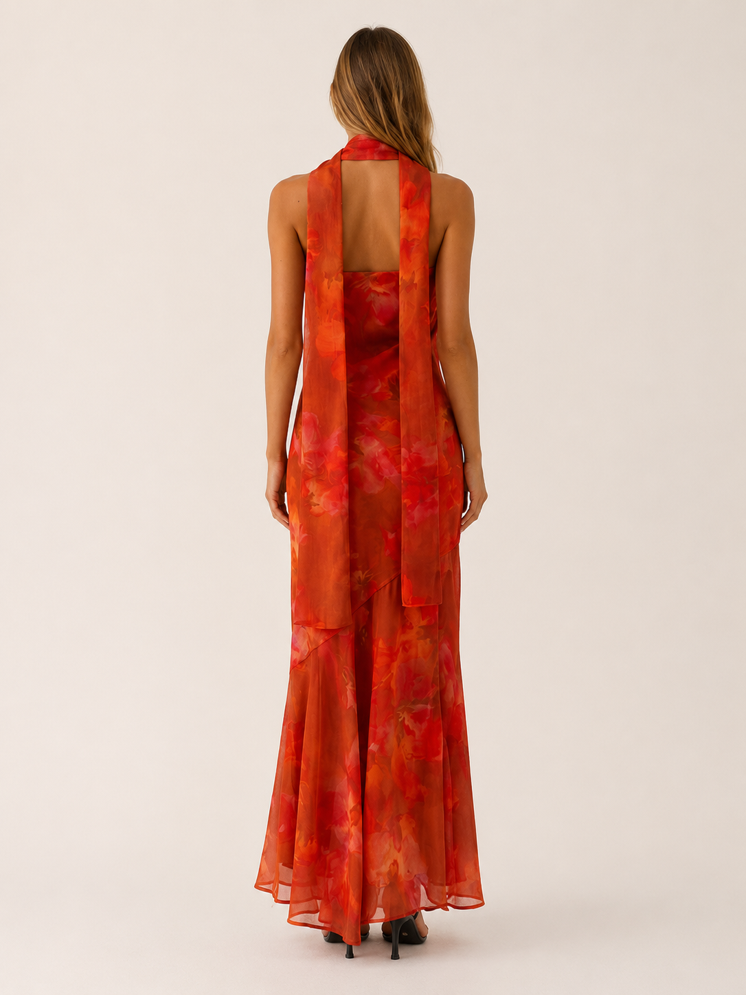 Zorina | Floral Maxi Dress with Strapless Neckline